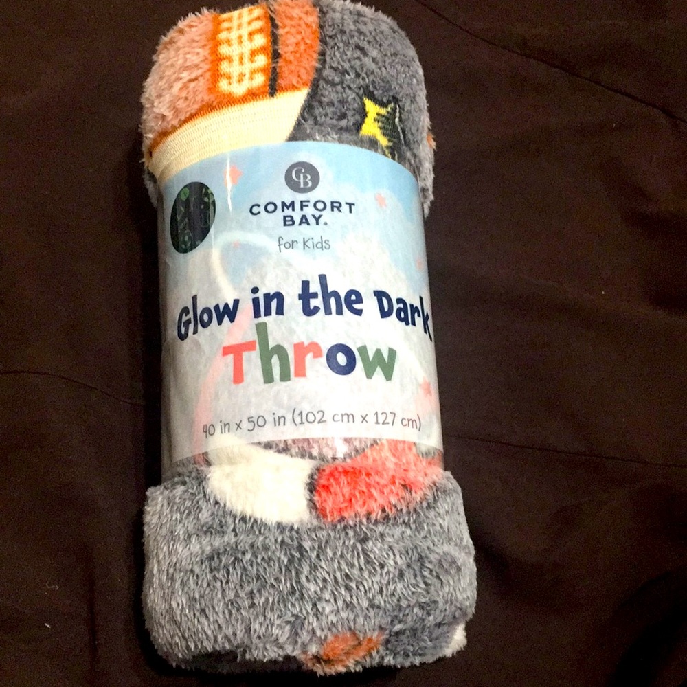 Boys Glow in The Dark Throw Cover